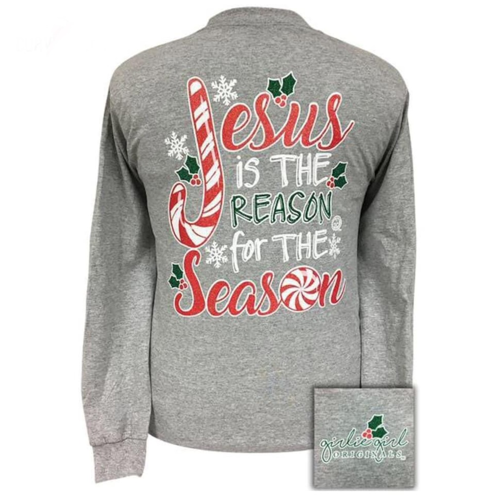 GIRLIE GIRL ORIGINALS JESUS IS THE REASON FOR THE SEASON TEE